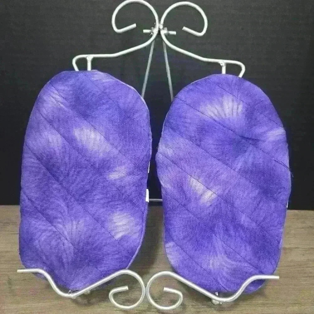 Handmade  Microwave Mitts Purple and White Tie Dye/ Regular / Adult